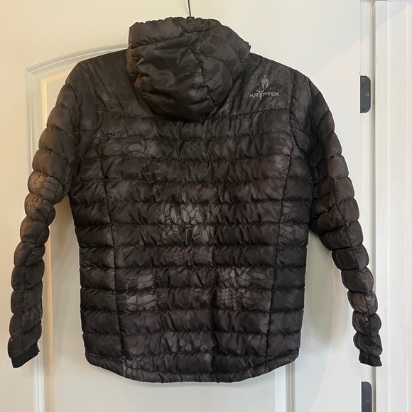 Kryptek mens small down jacket black camo - Picture 2 of 4